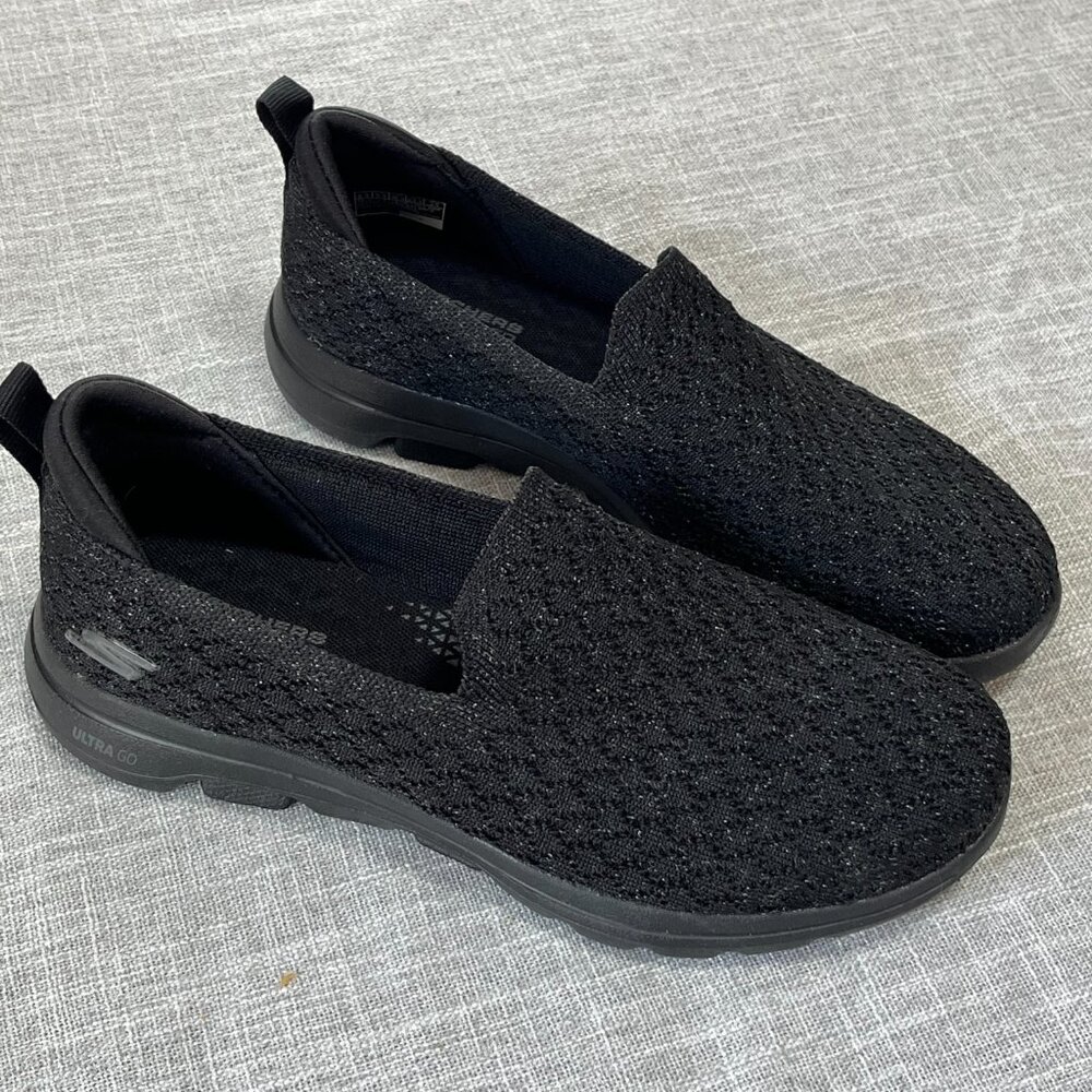 Sketchers Air Cooled Ultra Go Black Slip-on Sneaker Size 6.5 - Picture 4 of 7